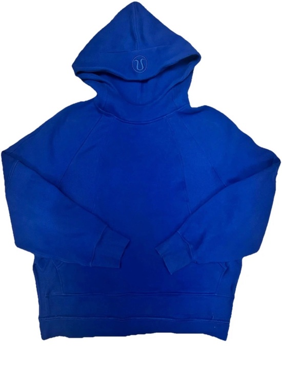 lululemon athletica Tops - Lululemon Royal Blue Scuba Oversized Side Slid Pullover Hoodie